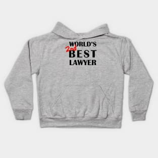 World's 2nd Best Lawyer Kids Hoodie